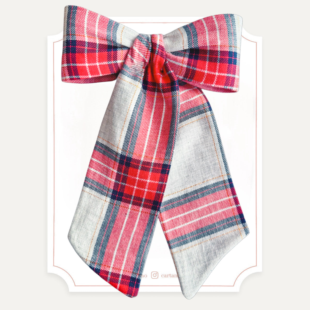 Pony Tail Tartán Rojo/Gris (Niñas y Teens)