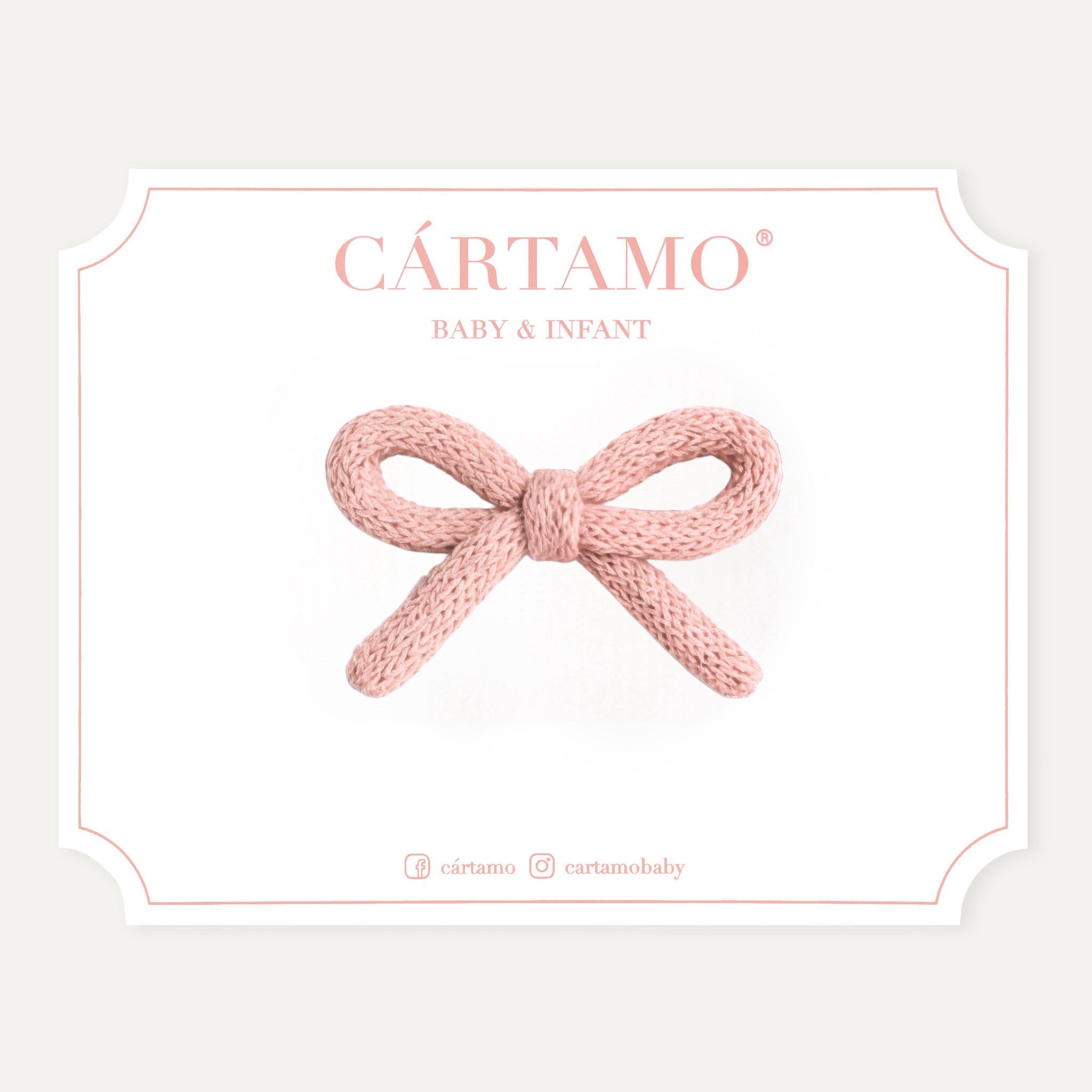 Clip Lazo Tejido a Mano Hilaza Italiana