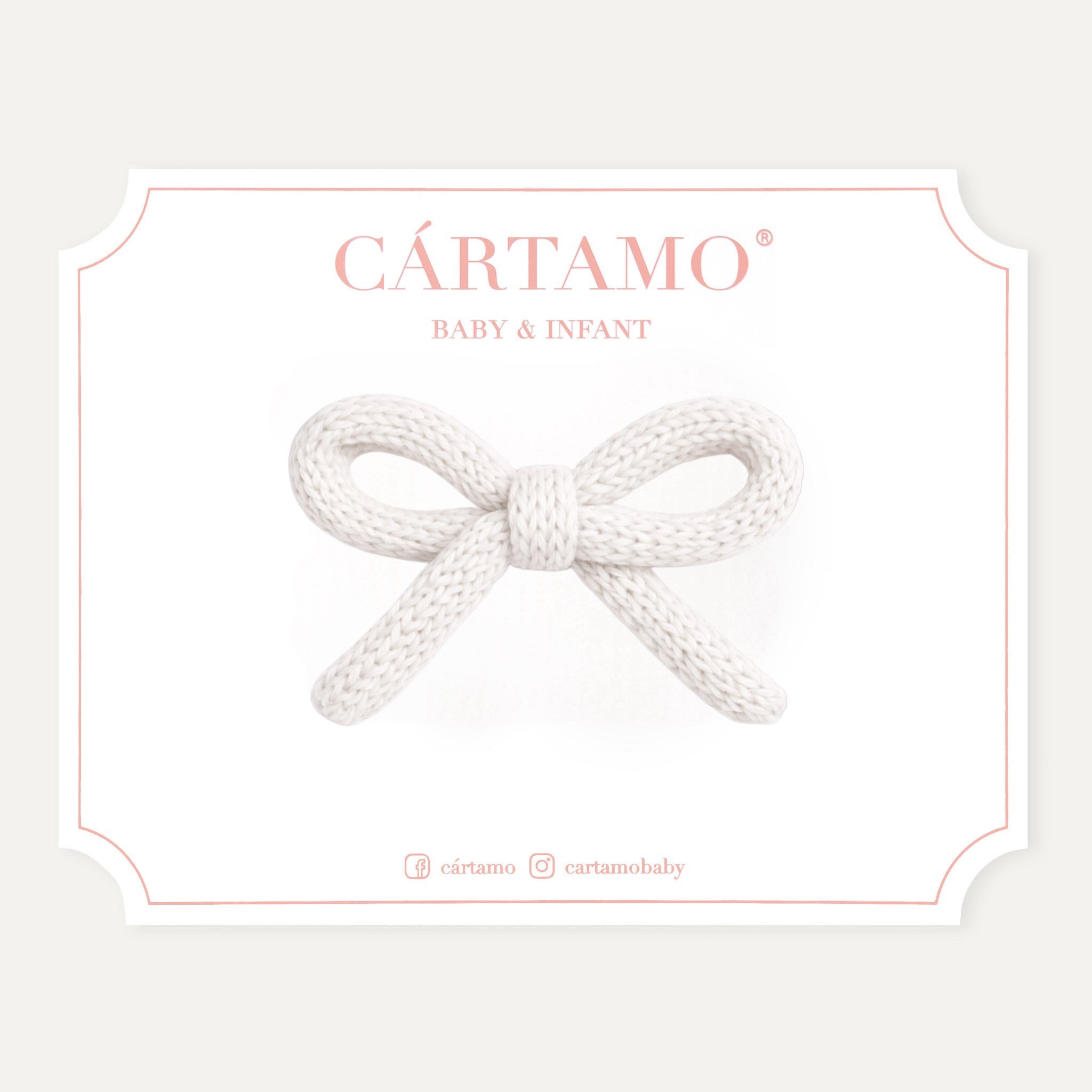 Clip Lazo Tejido a Mano Hilaza Italiana