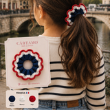 Vintage Scrunchies Tejidas a Mano