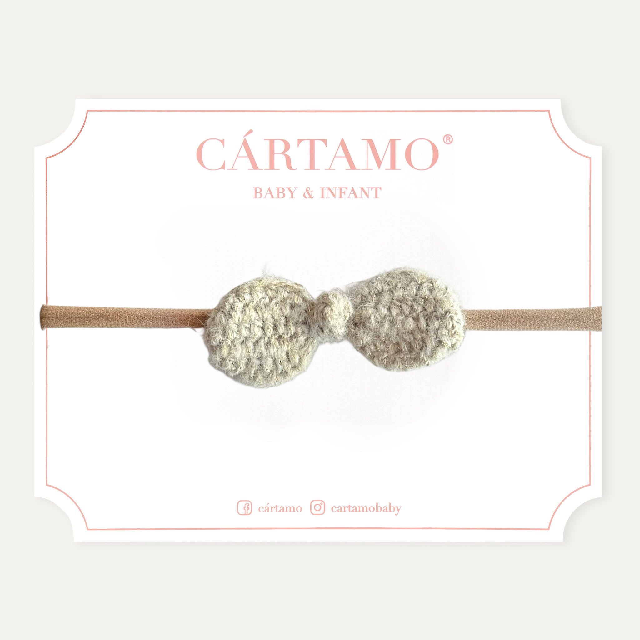 Mini Moño Tejido a Mano Mohair