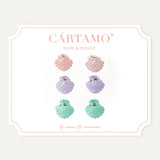 Pack 6 Pinzas Conchitas Pastel