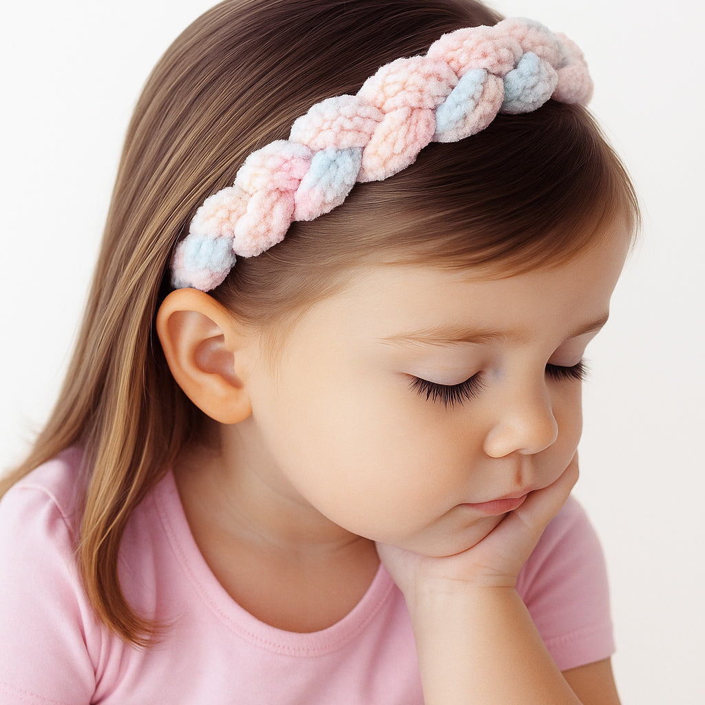 Diadema Trenza Tejida a Mano