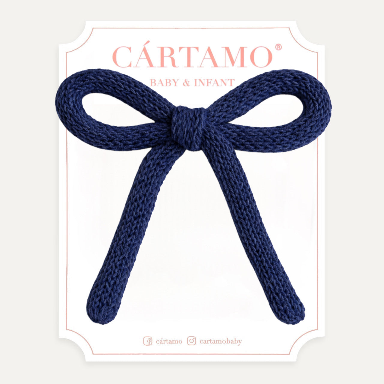 Clip Lazo Tejido a Mano Hilaza Italiana