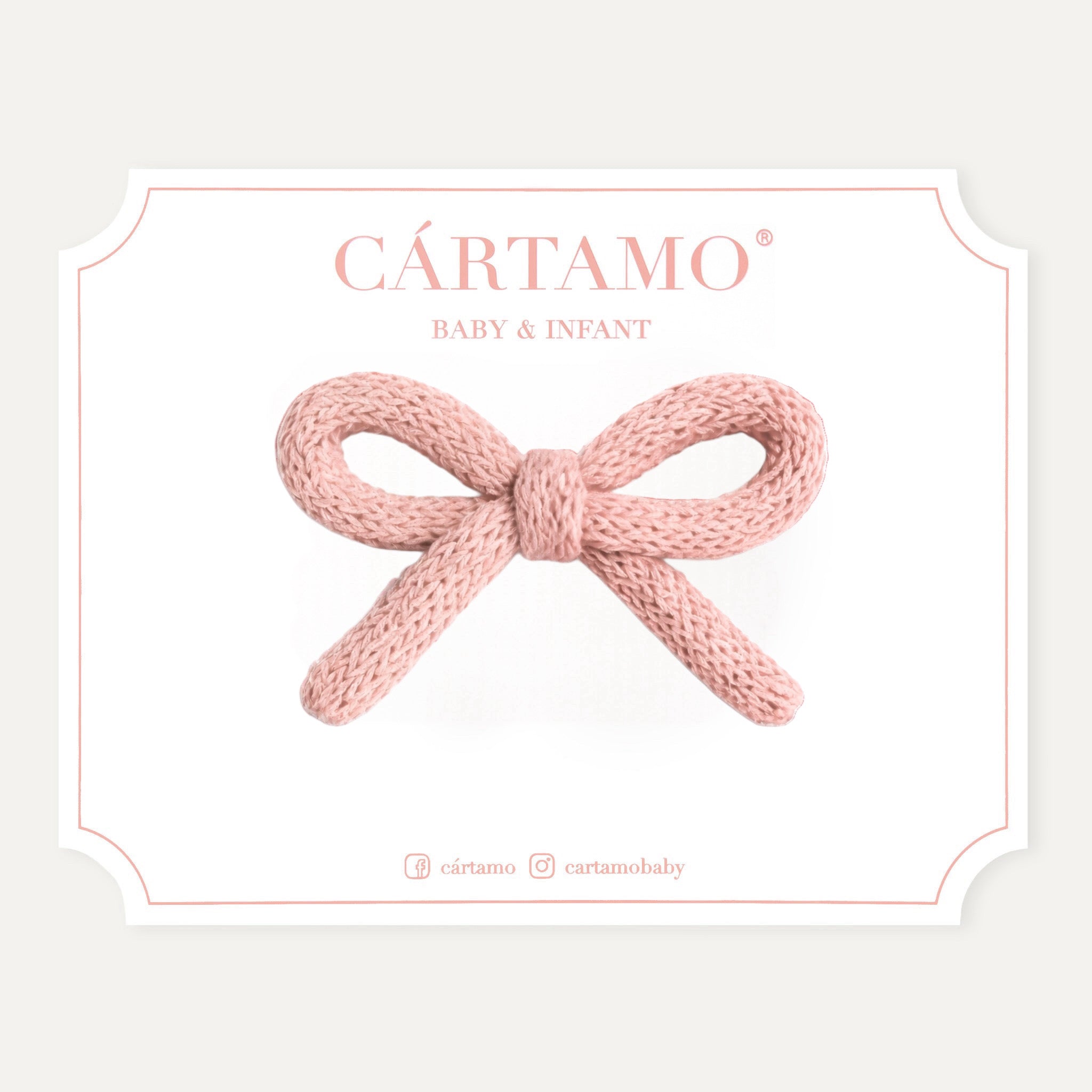 Clip Lazo Tejido a Mano Hilaza Italiana