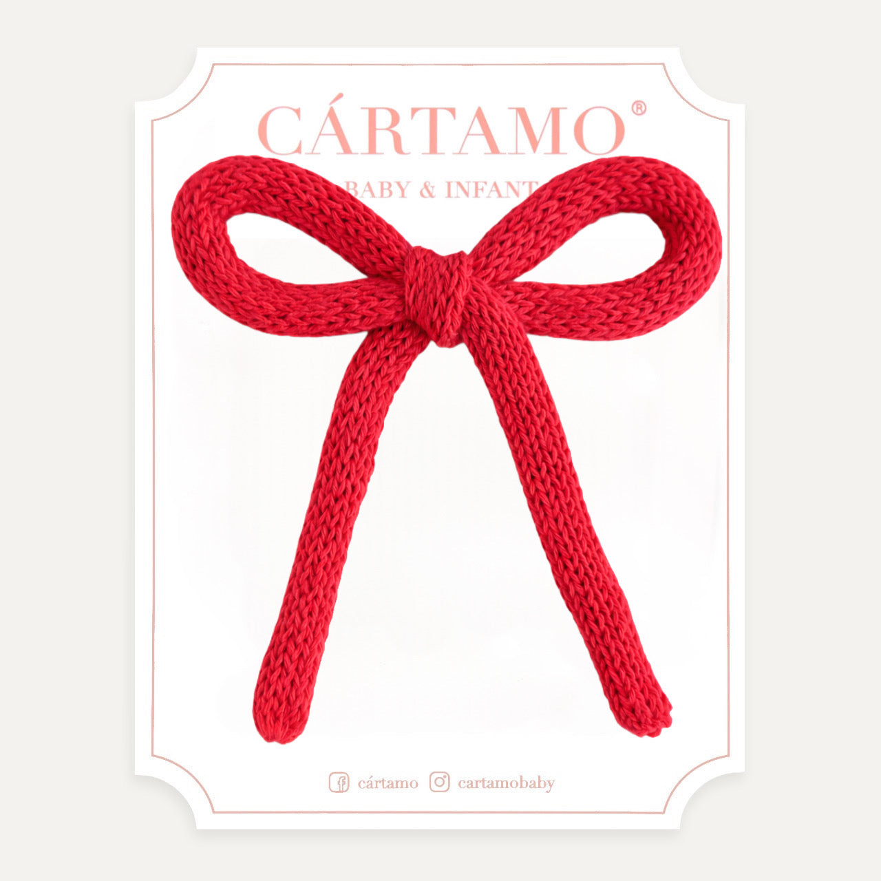 Clip Lazo Tejido a Mano Hilaza Italiana