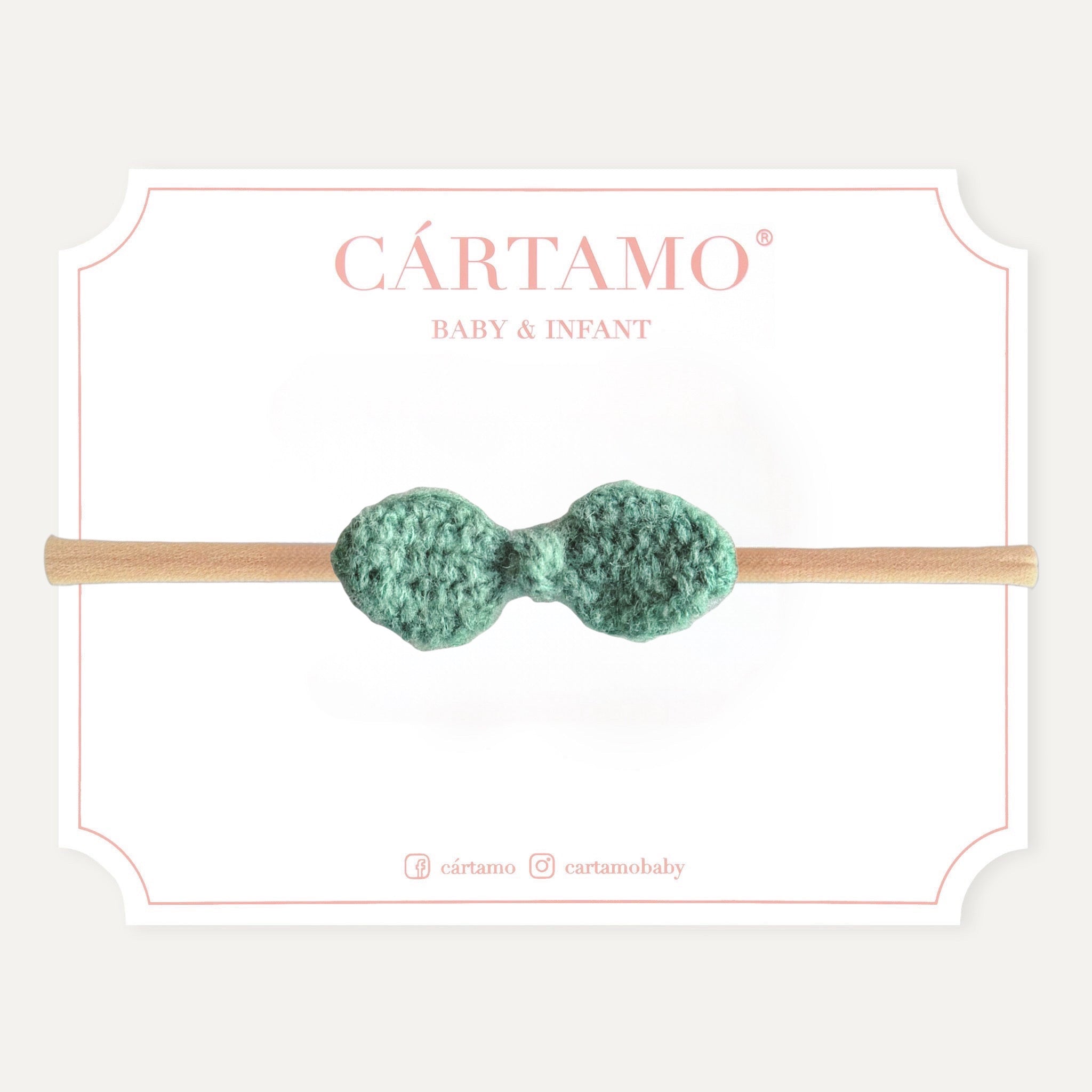 Mini Moño Tejido a Mano Mohair