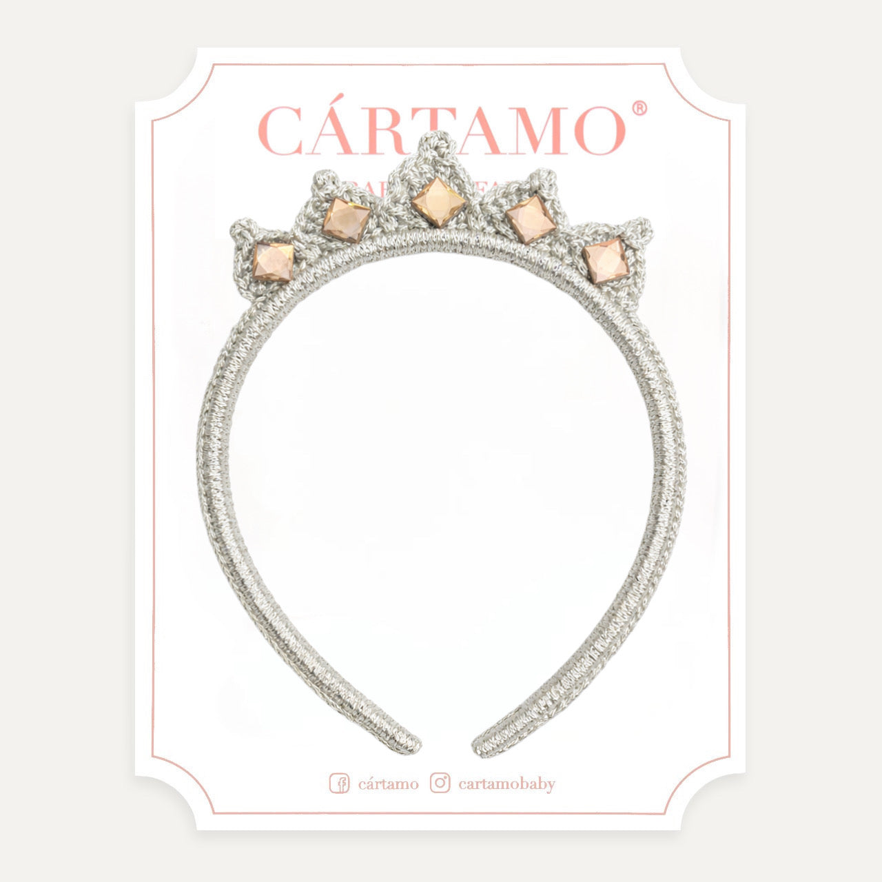 Tiara Glam Tejida a Mano