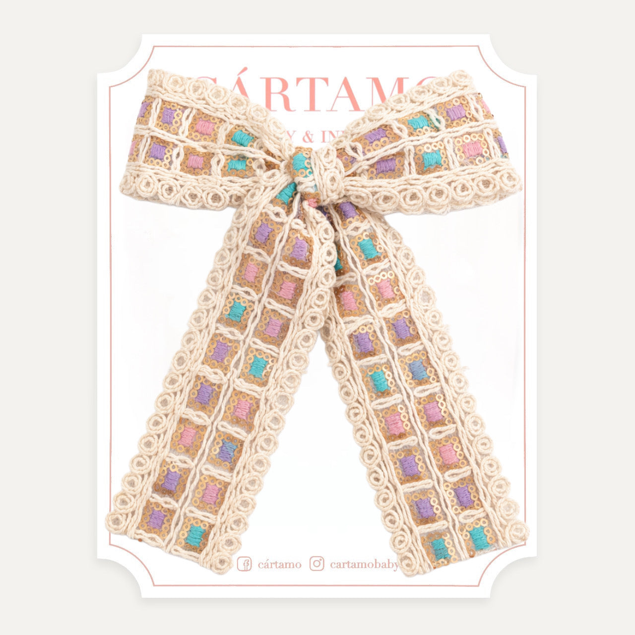 Clip Moño Yute Multicolor