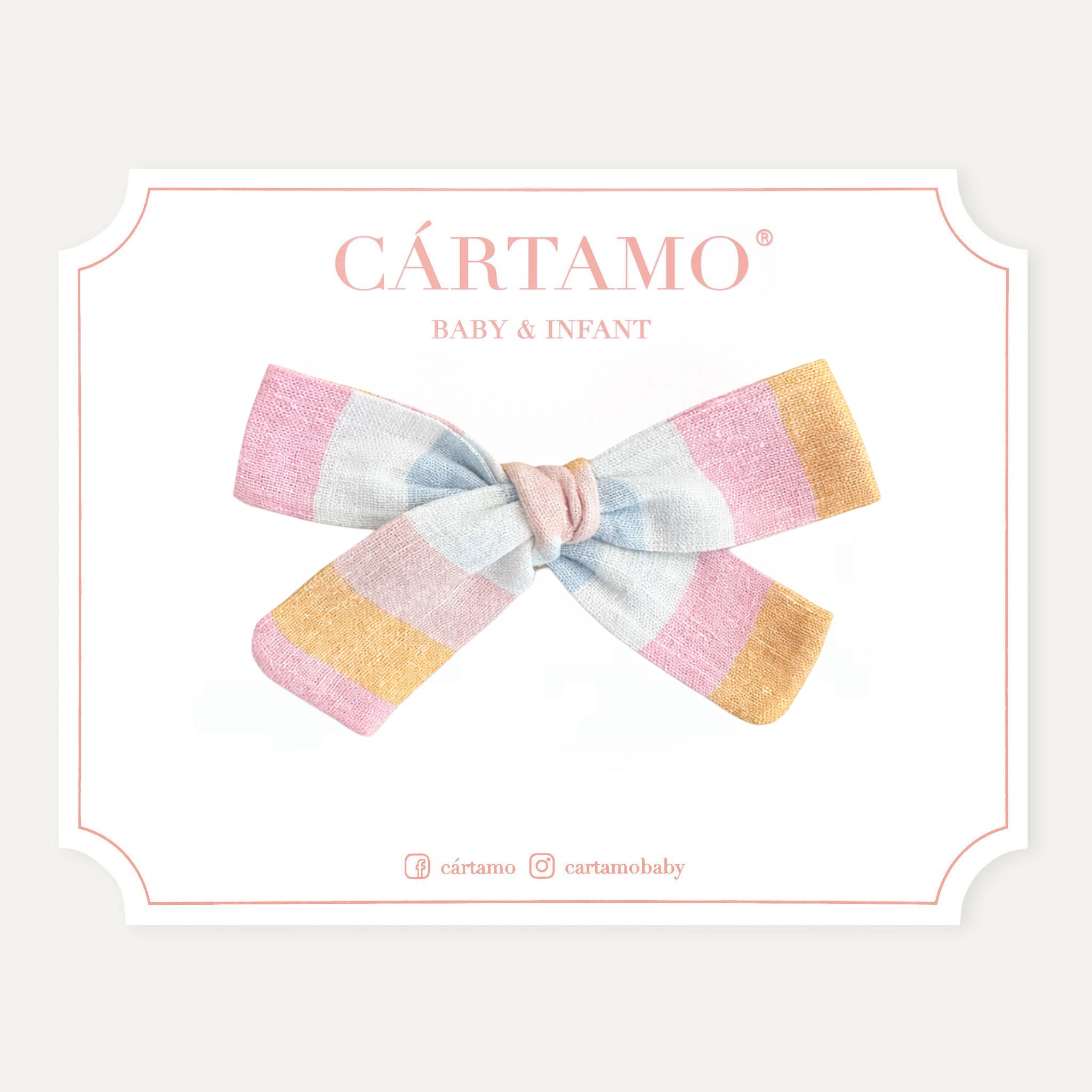 Clip Lazo Rayas Lino