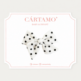 Clip Moño Semitransparente Dots