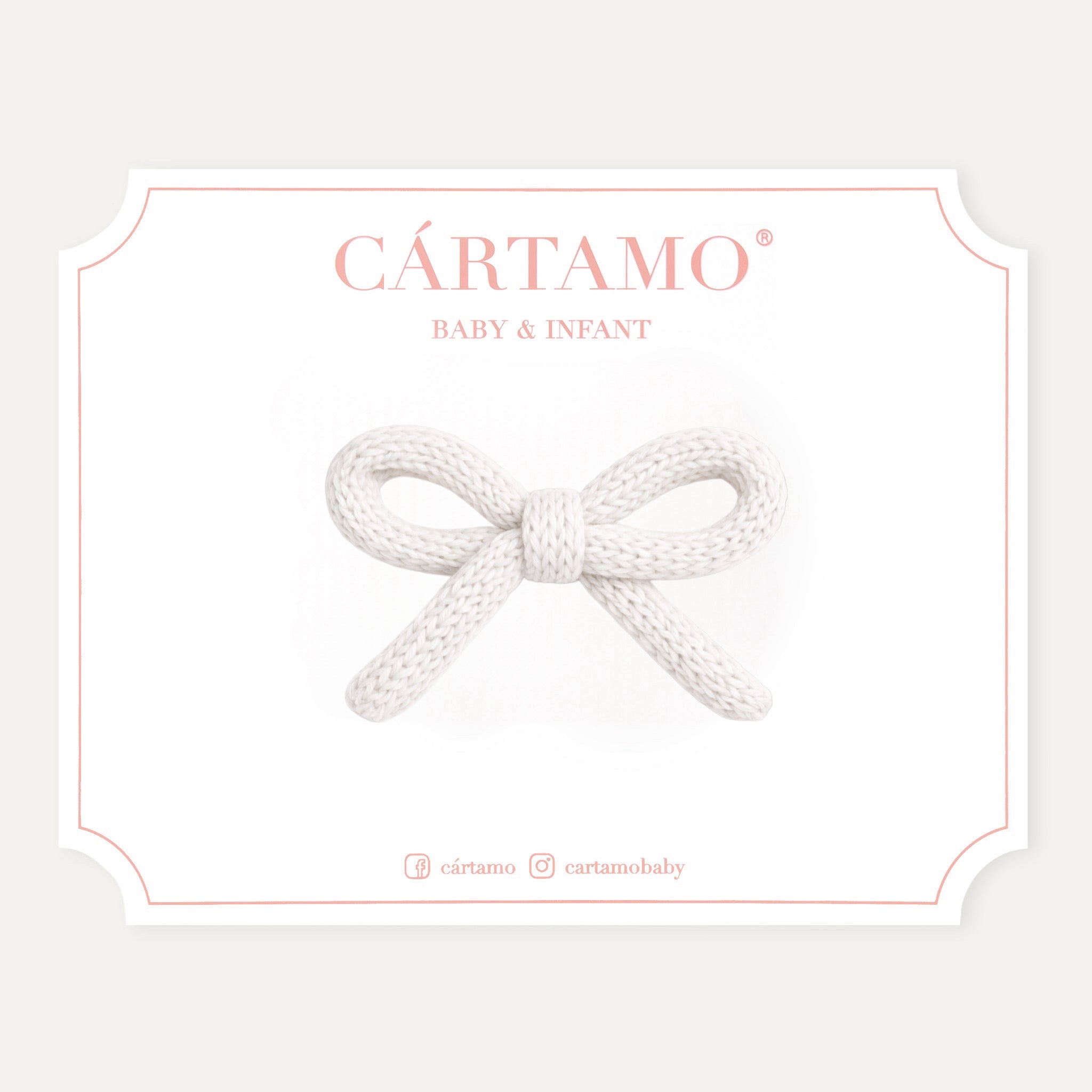 Clip Lazo Tejido a Mano Hilaza Italiana