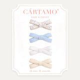 SET Clips Moños Cinta Española