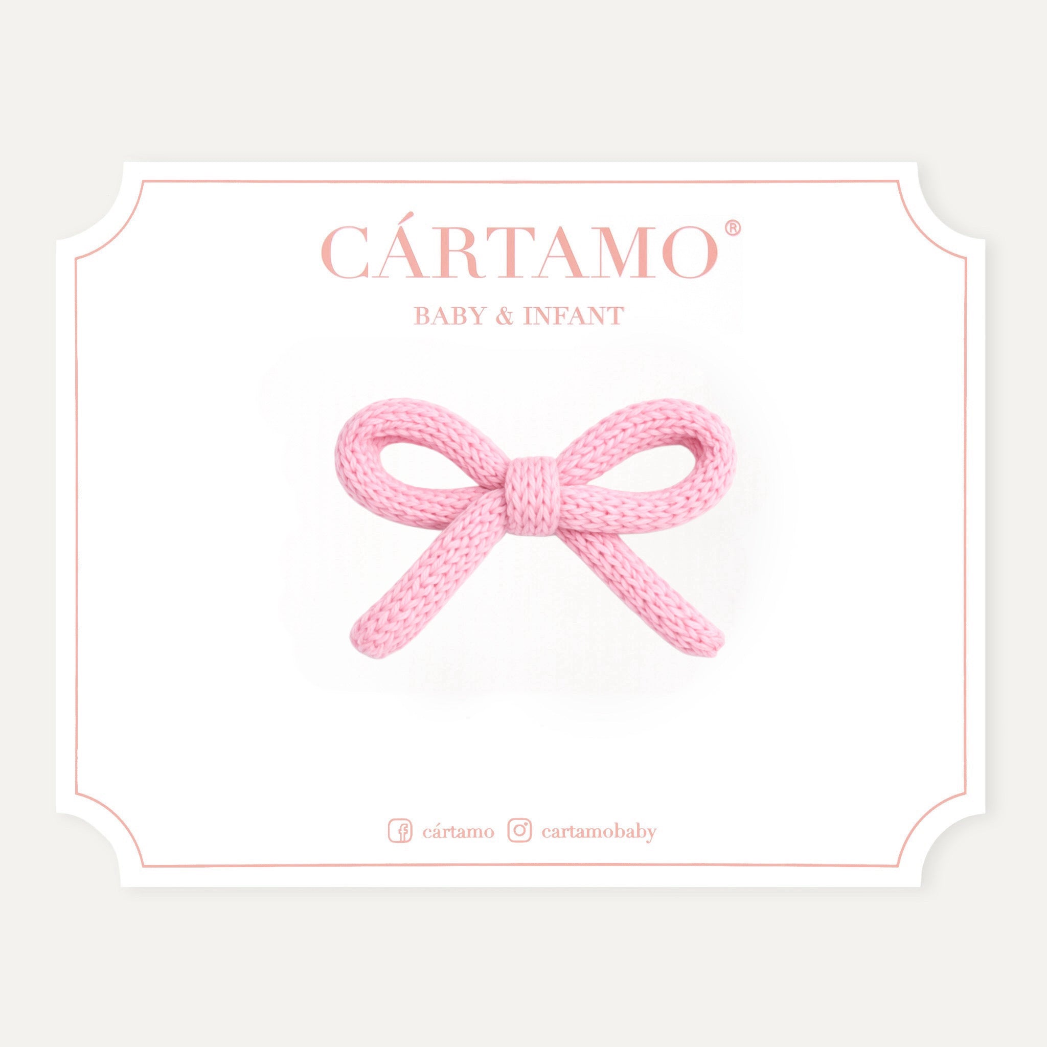 Clip Lazo Tejido a Mano Hilaza Italiana