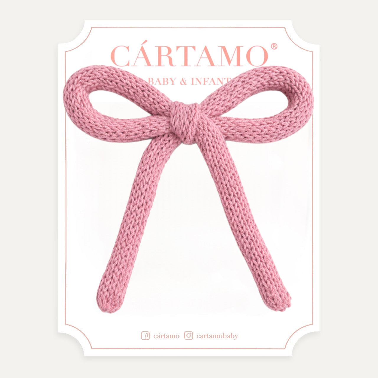 Clip Lazo Tejido a Mano Hilaza Italiana