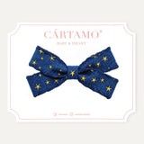 Clip Lazo Denim Estrellas