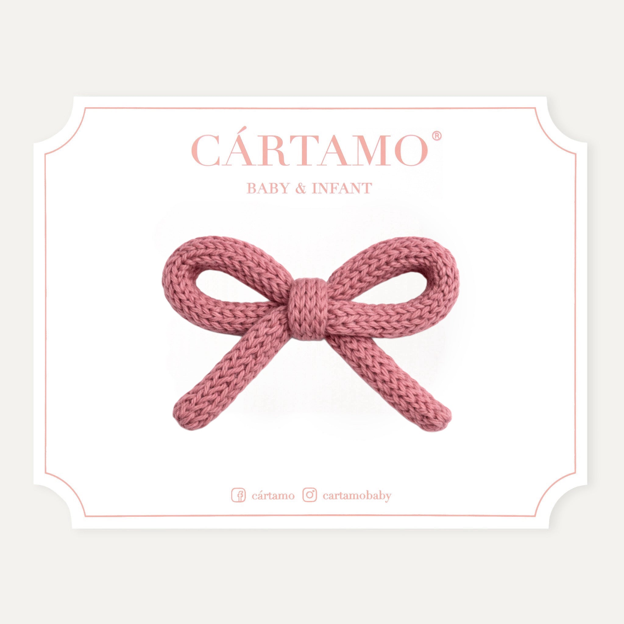 Clip Lazo Tejido a Mano Hilaza Italiana