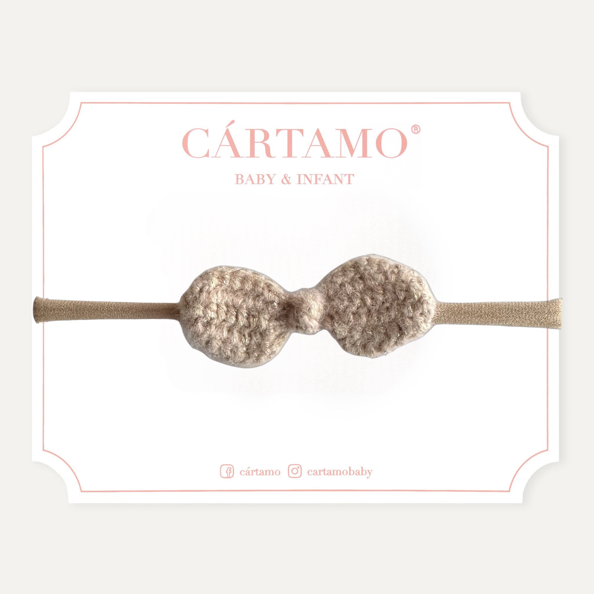 Mini Moño Tejido a Mano Mohair