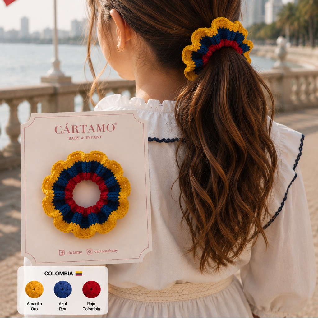 Vintage Scrunchies Tejidas a Mano