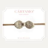 Mini Moño Tejido a Mano Mohair