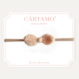 Mini Moño Tejido a Mano Mohair