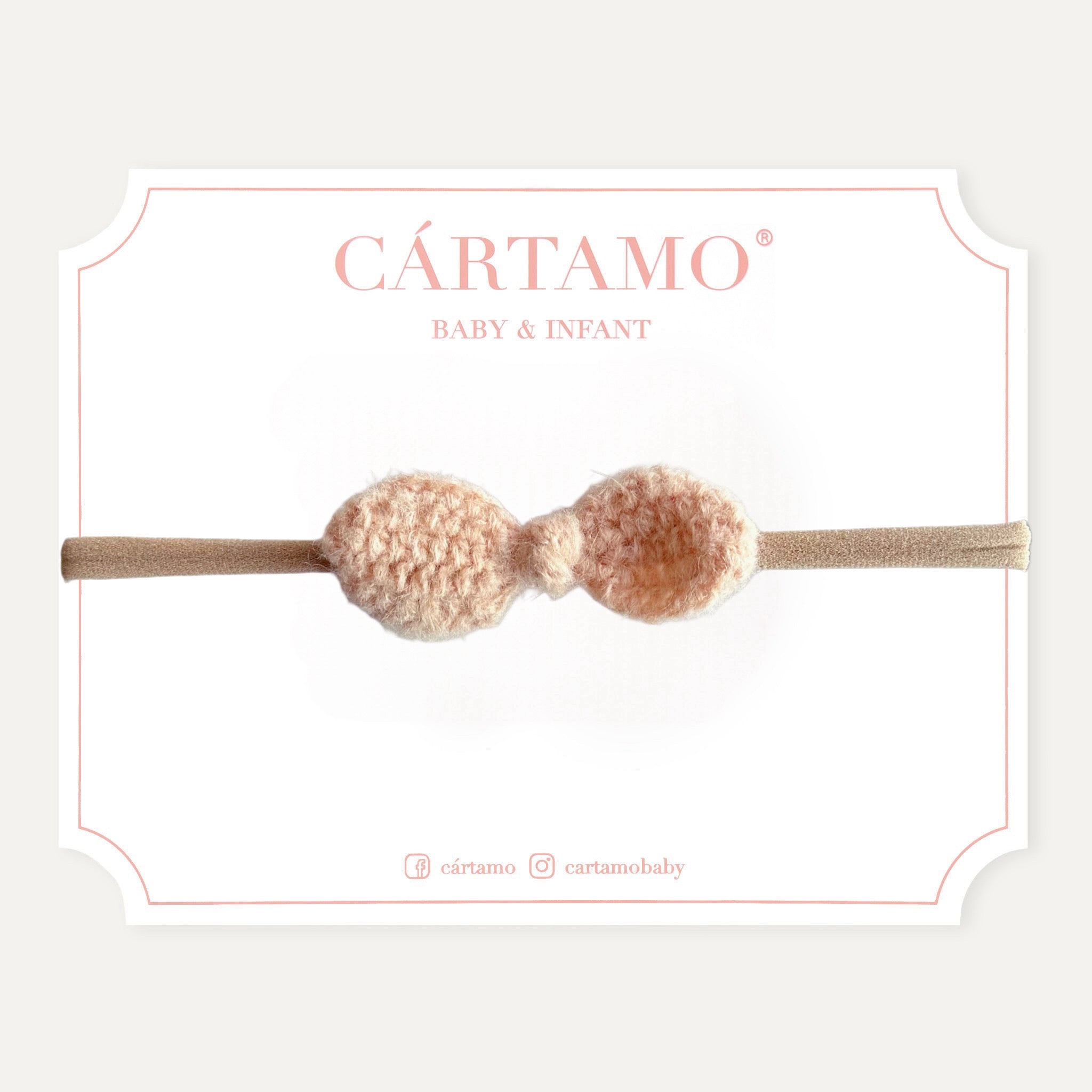 Mini Moño Tejido a Mano Mohair