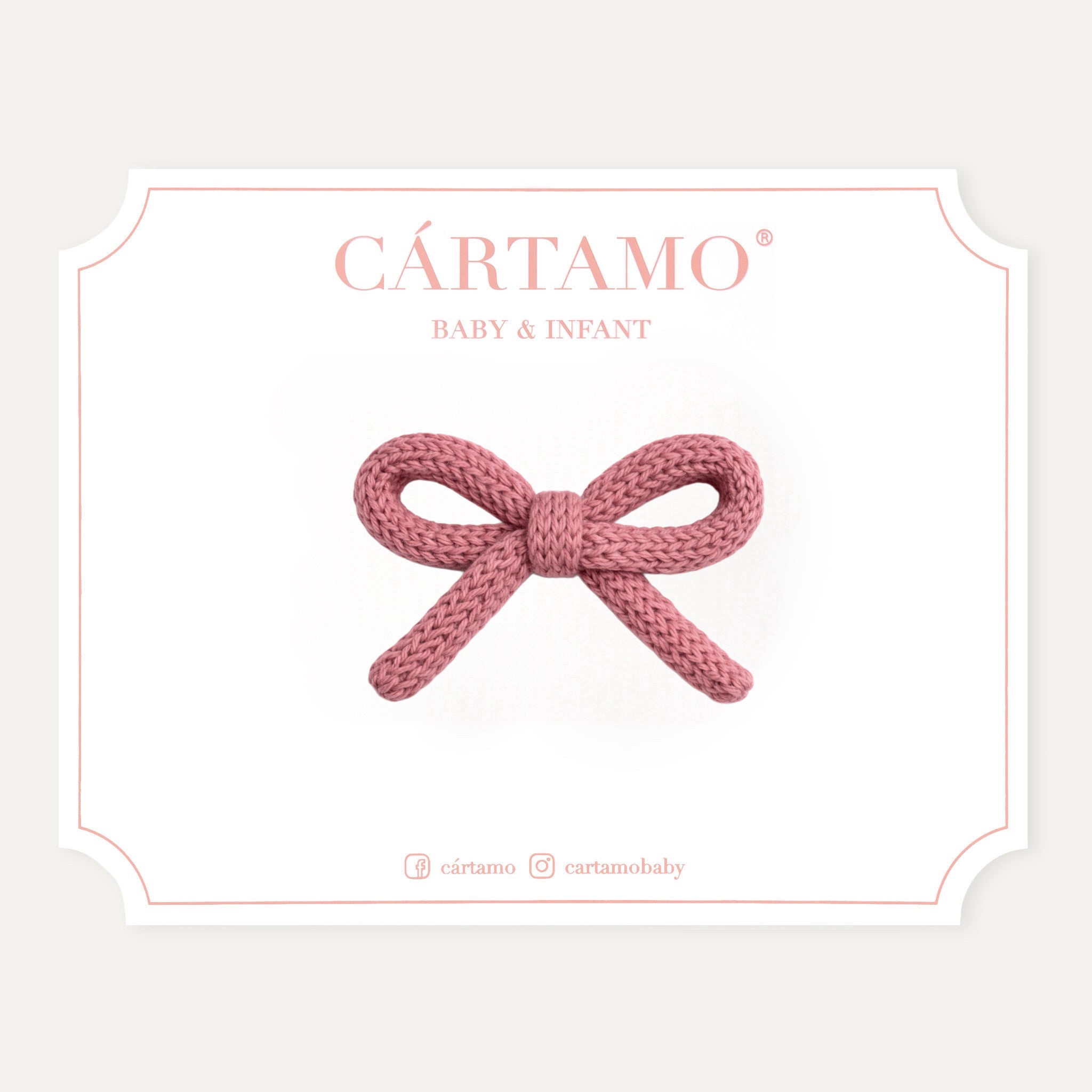 Clip Lazo Tejido a Mano Hilaza Italiana