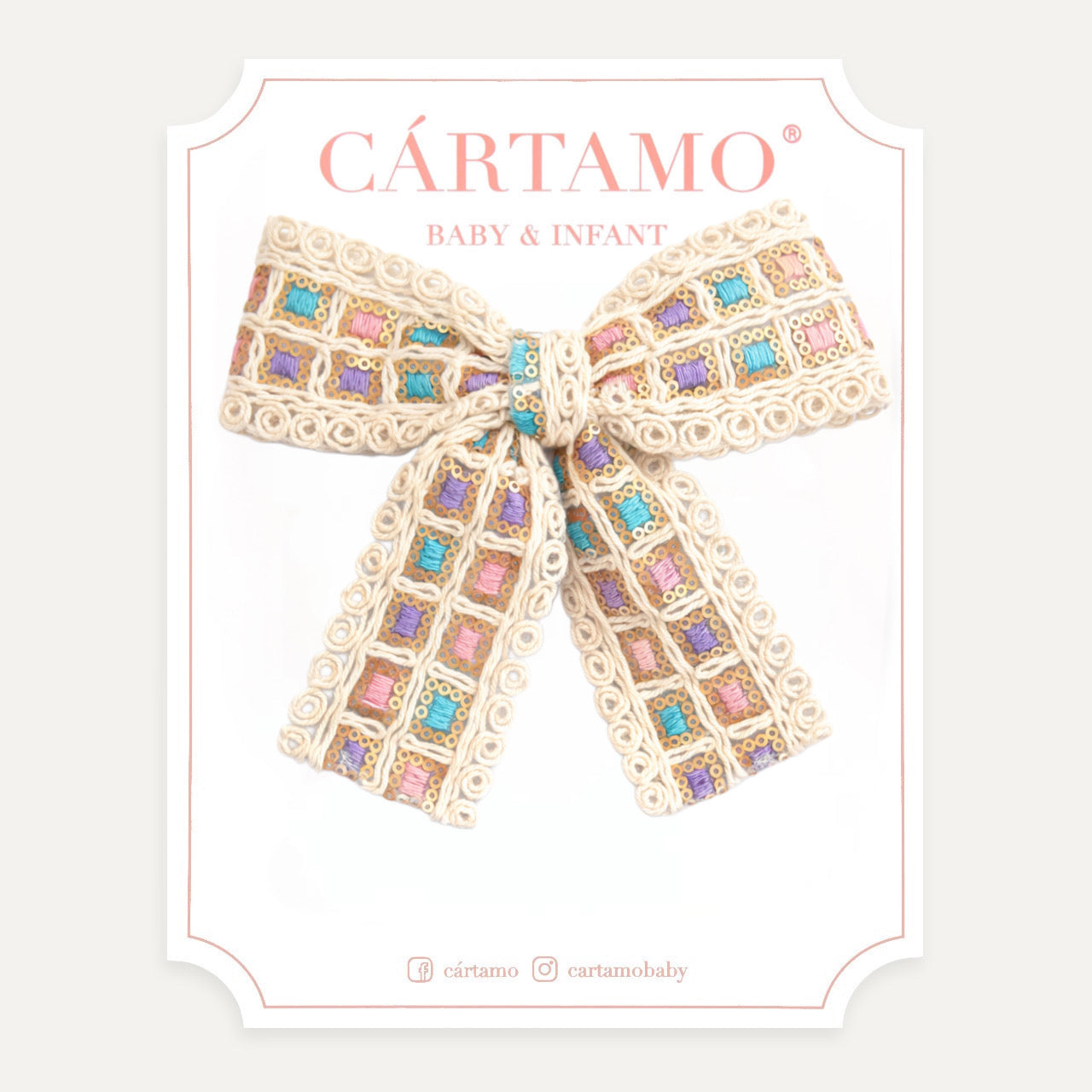 Clip Moño Yute Multicolor