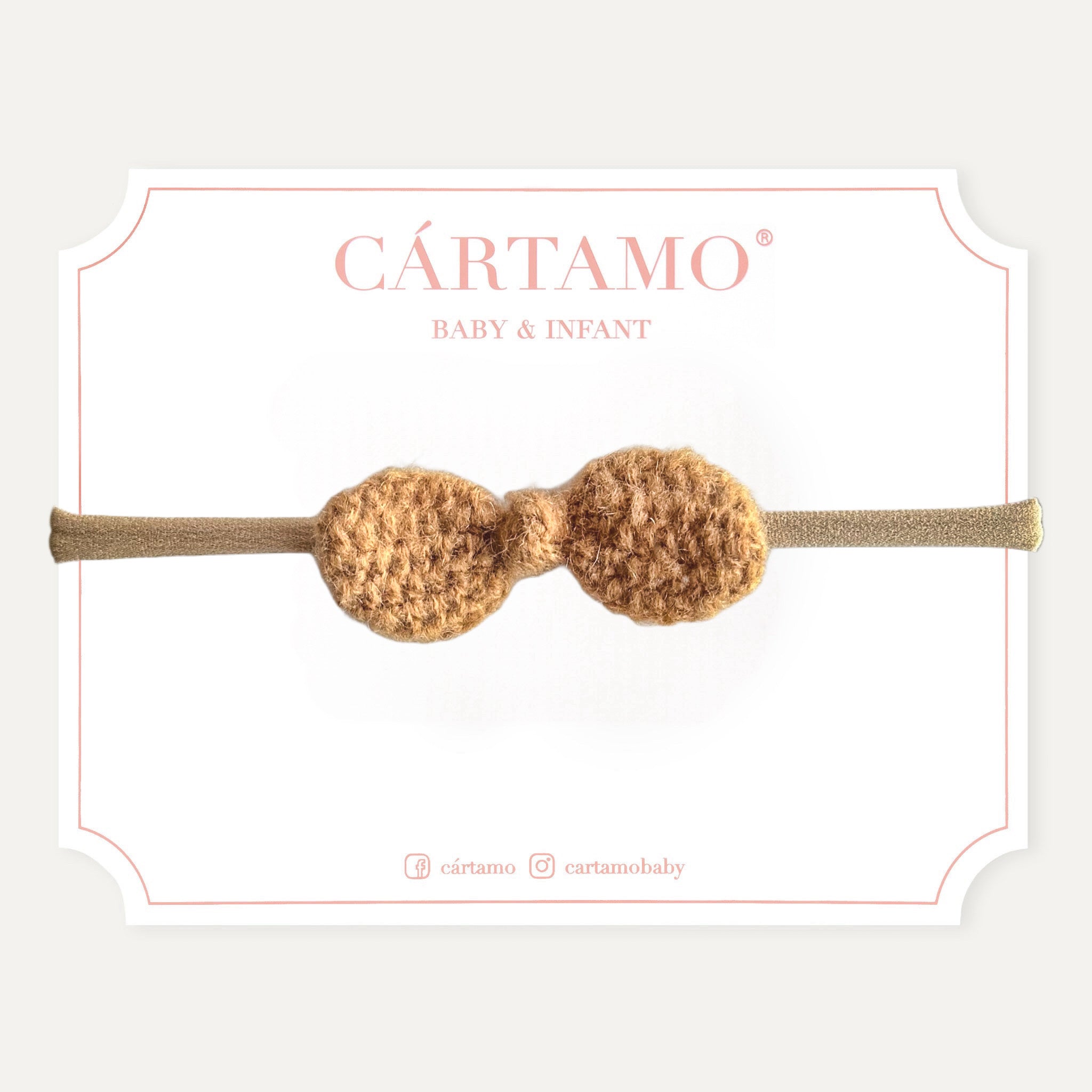 Mini Moño Tejido a Mano Mohair