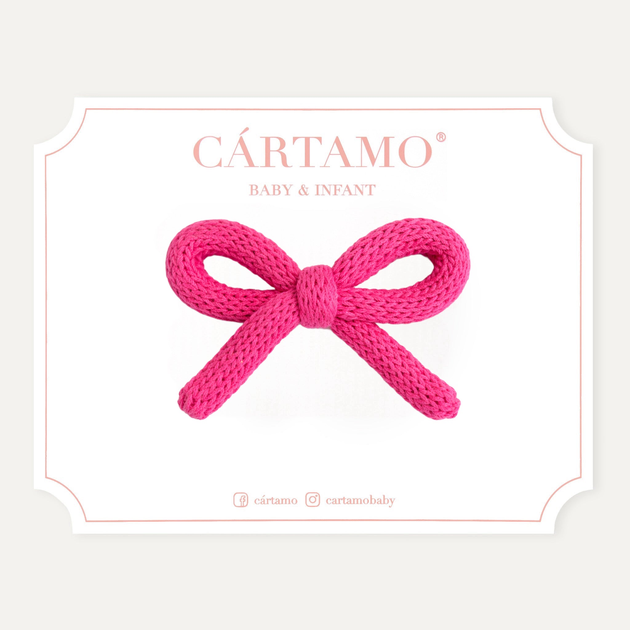 Clip Lazo Tejido a Mano Hilaza Italiana