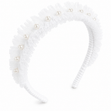 Diadema Tul con Perlas