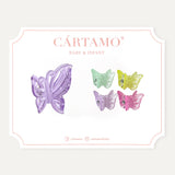 Pack Pinzas Mariposa Traslúcida