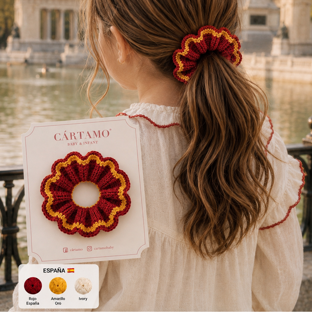 Vintage Scrunchies Tejidas a Mano