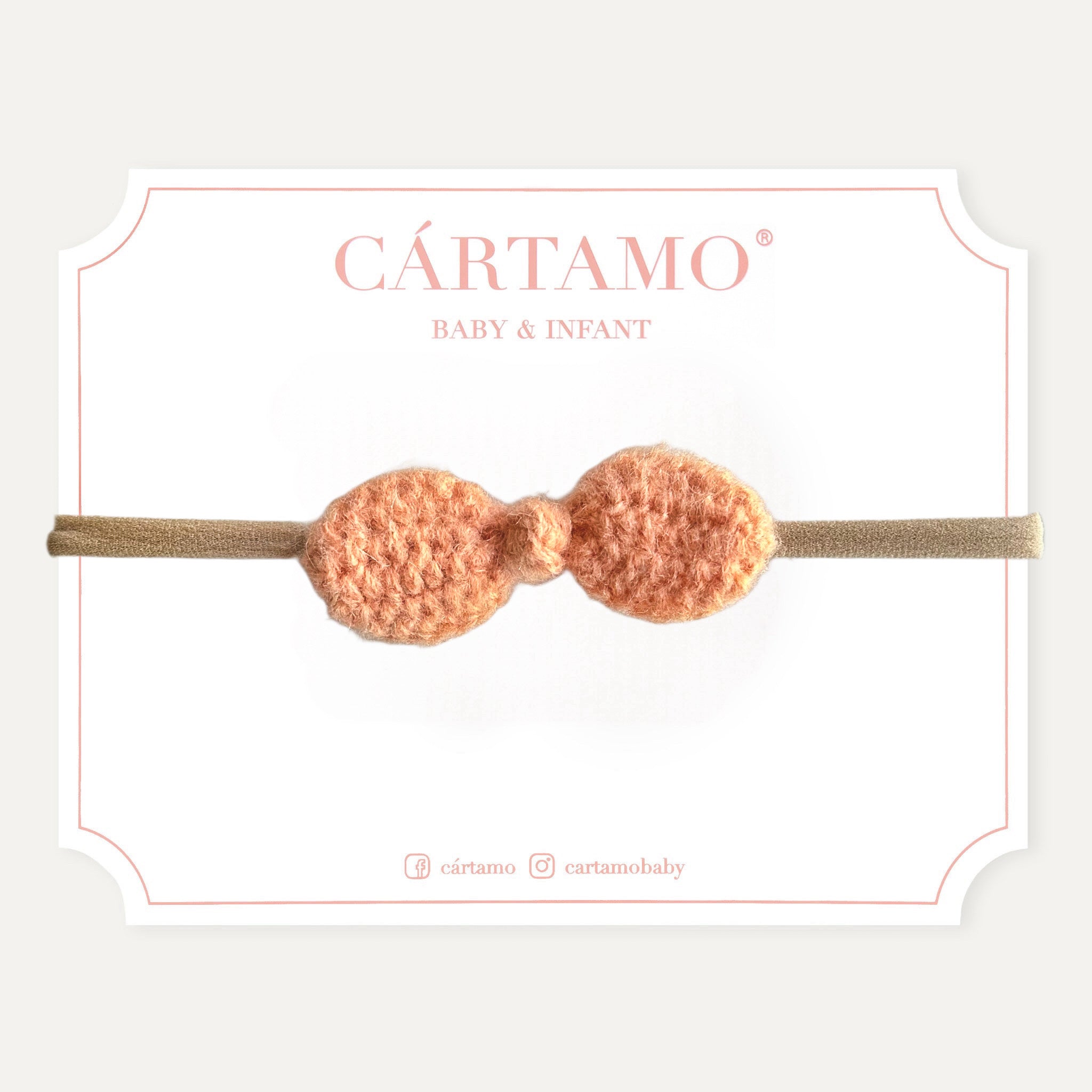 Mini Moño Tejido a Mano Mohair