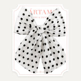 Clip Moño Semitransparente Dots