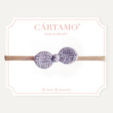 Mini Moño Tejido a Mano Mohair