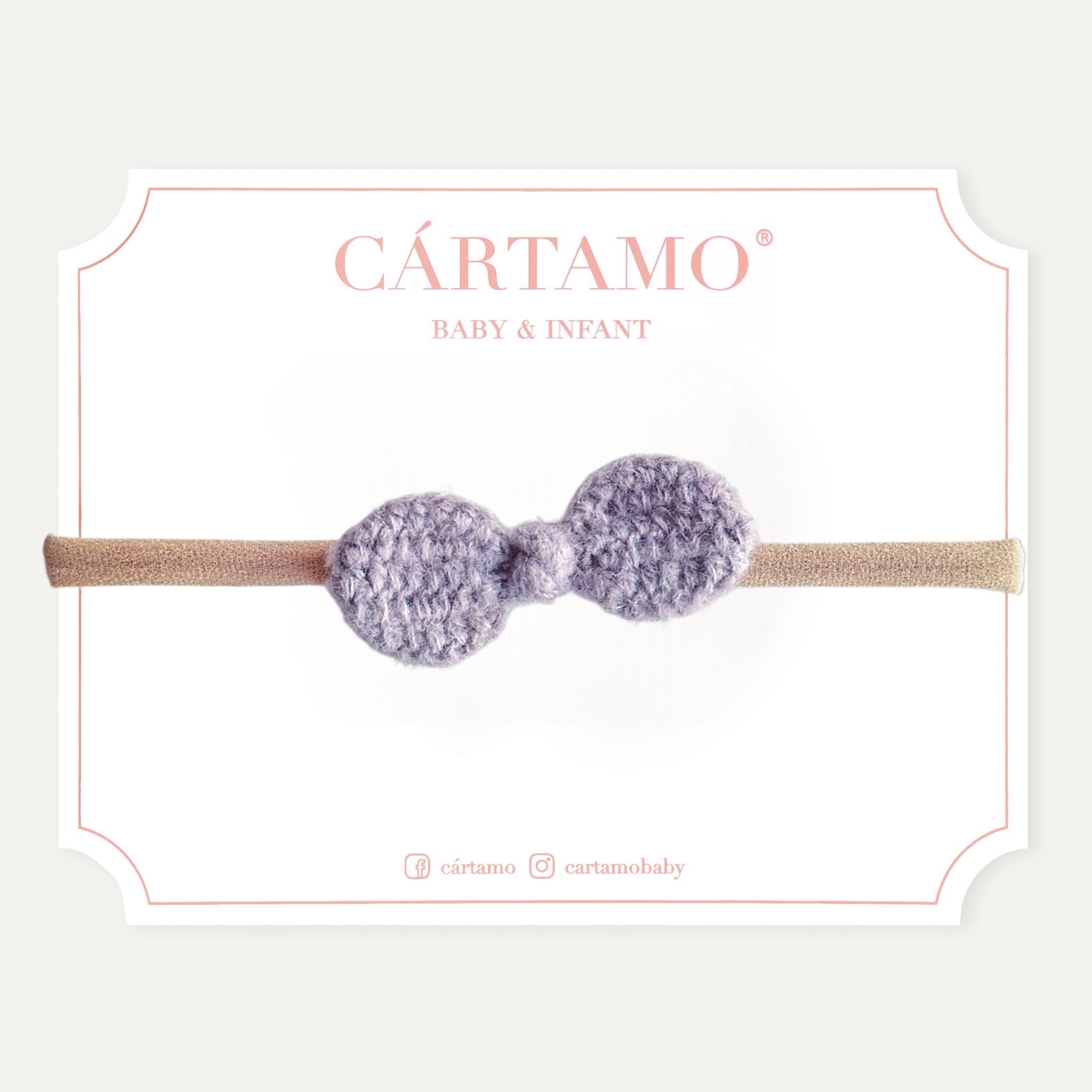 Mini Moño Tejido a Mano Mohair