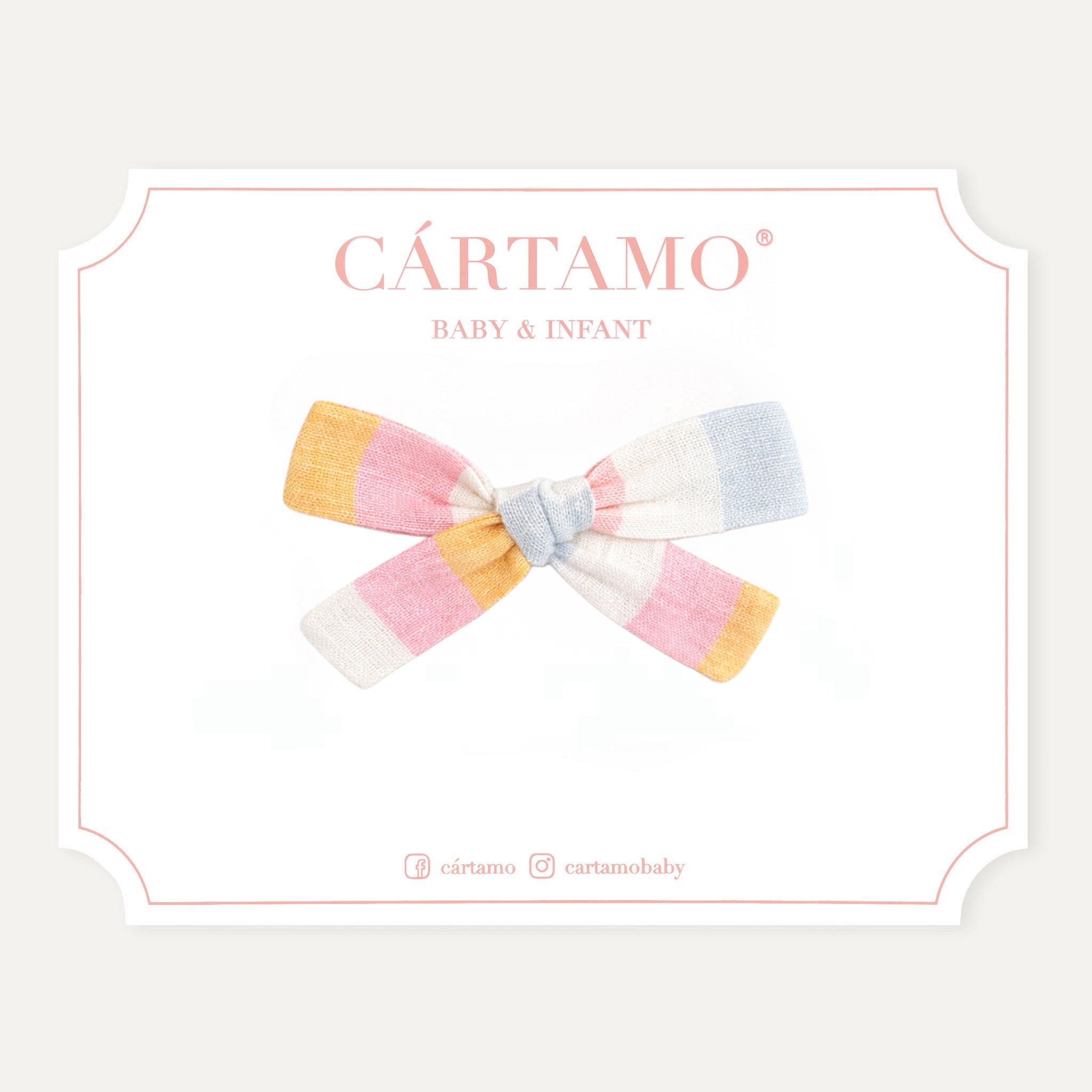 Clip Lazo Rayas Lino