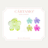 Pack Pinzas Flor Traslúcida