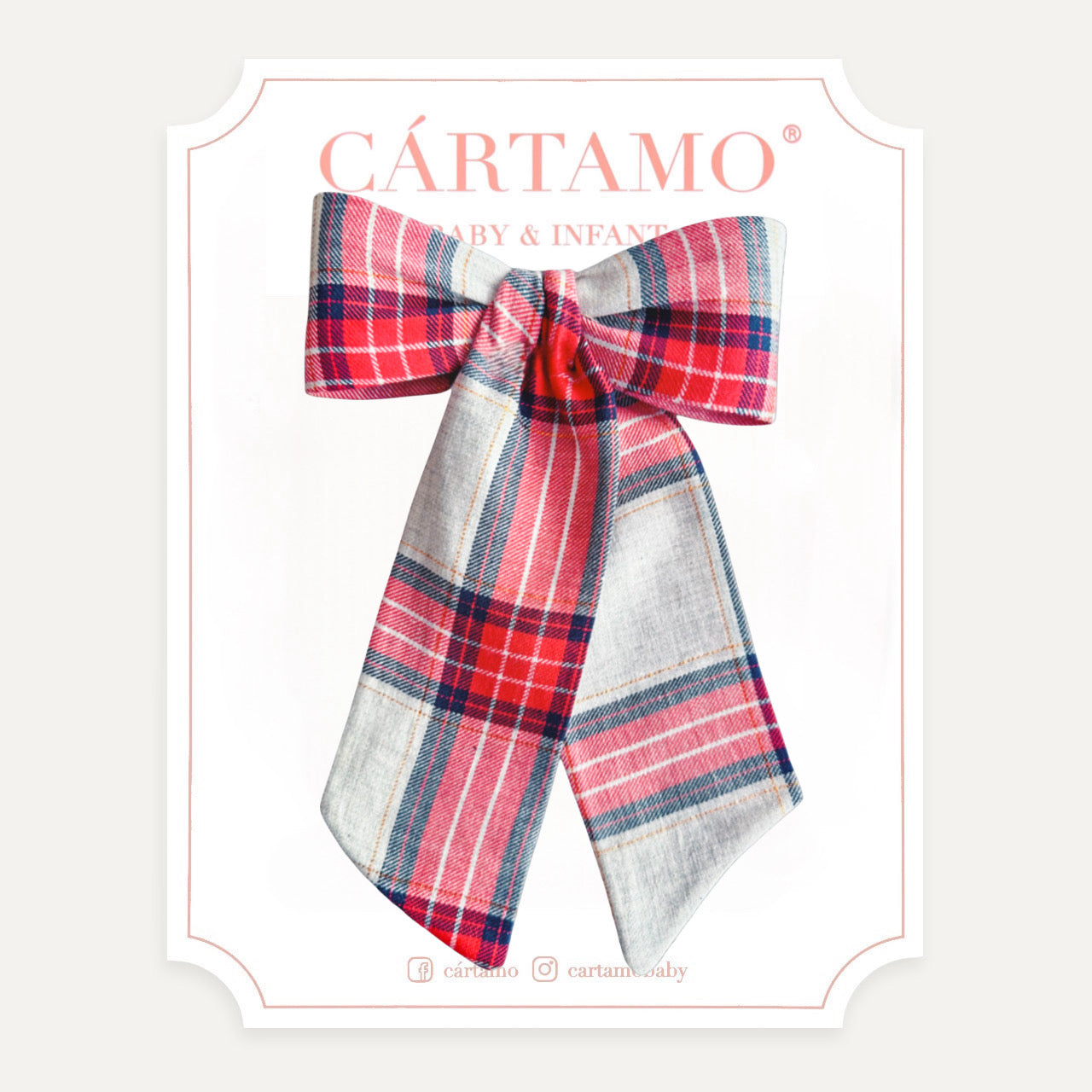 Pony Tail Tartán Rojo/Gris (Niñas y Teens)