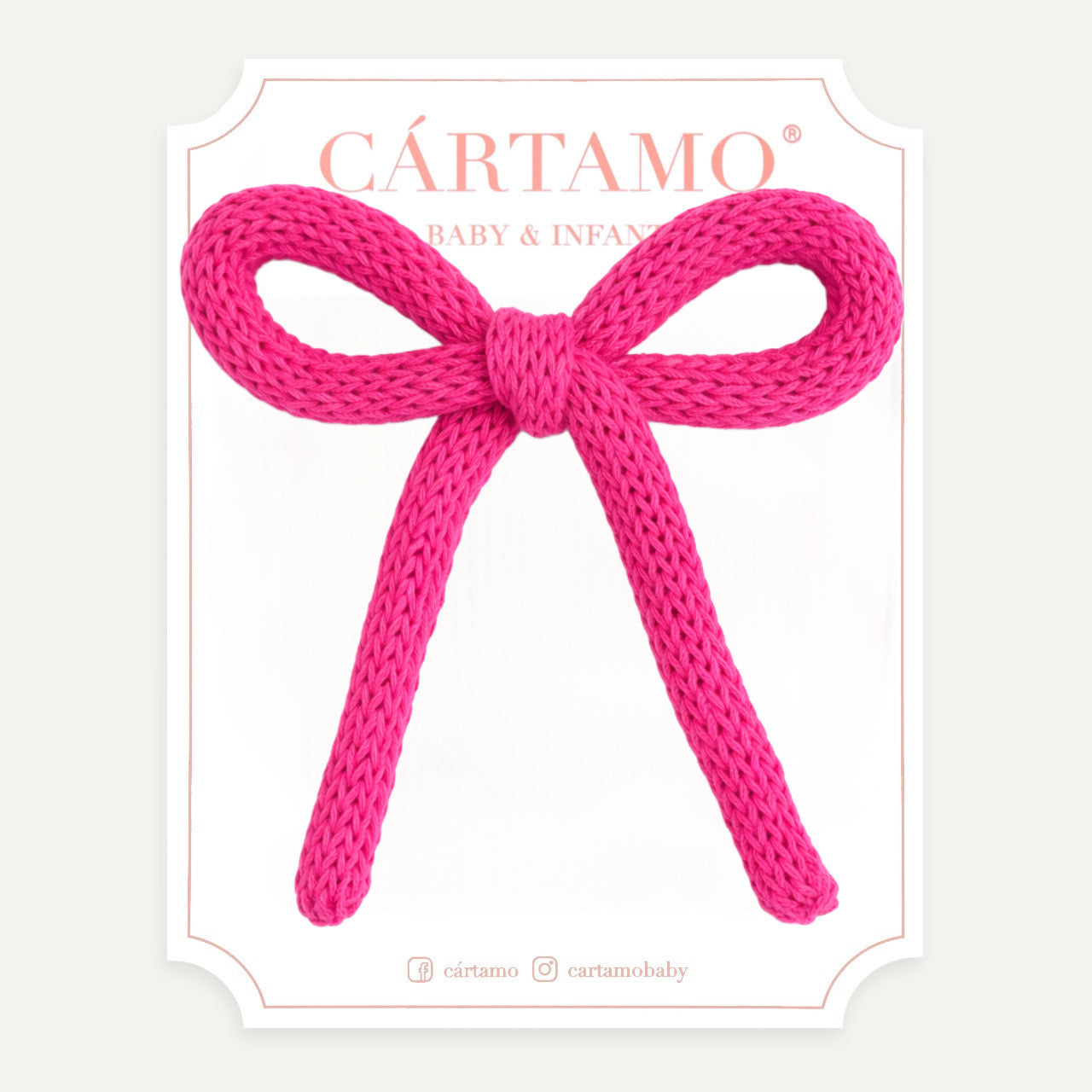 Clip Lazo Tejido a Mano Hilaza Italiana