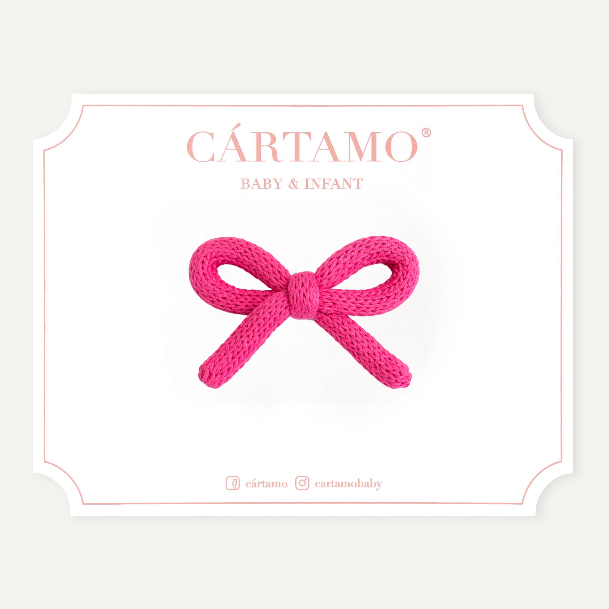 Clip Lazo Tejido a Mano Hilaza Italiana