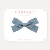 Clip Lazo Denim Estrellas