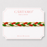 Trenza Tricolor en Bandita para Bebé