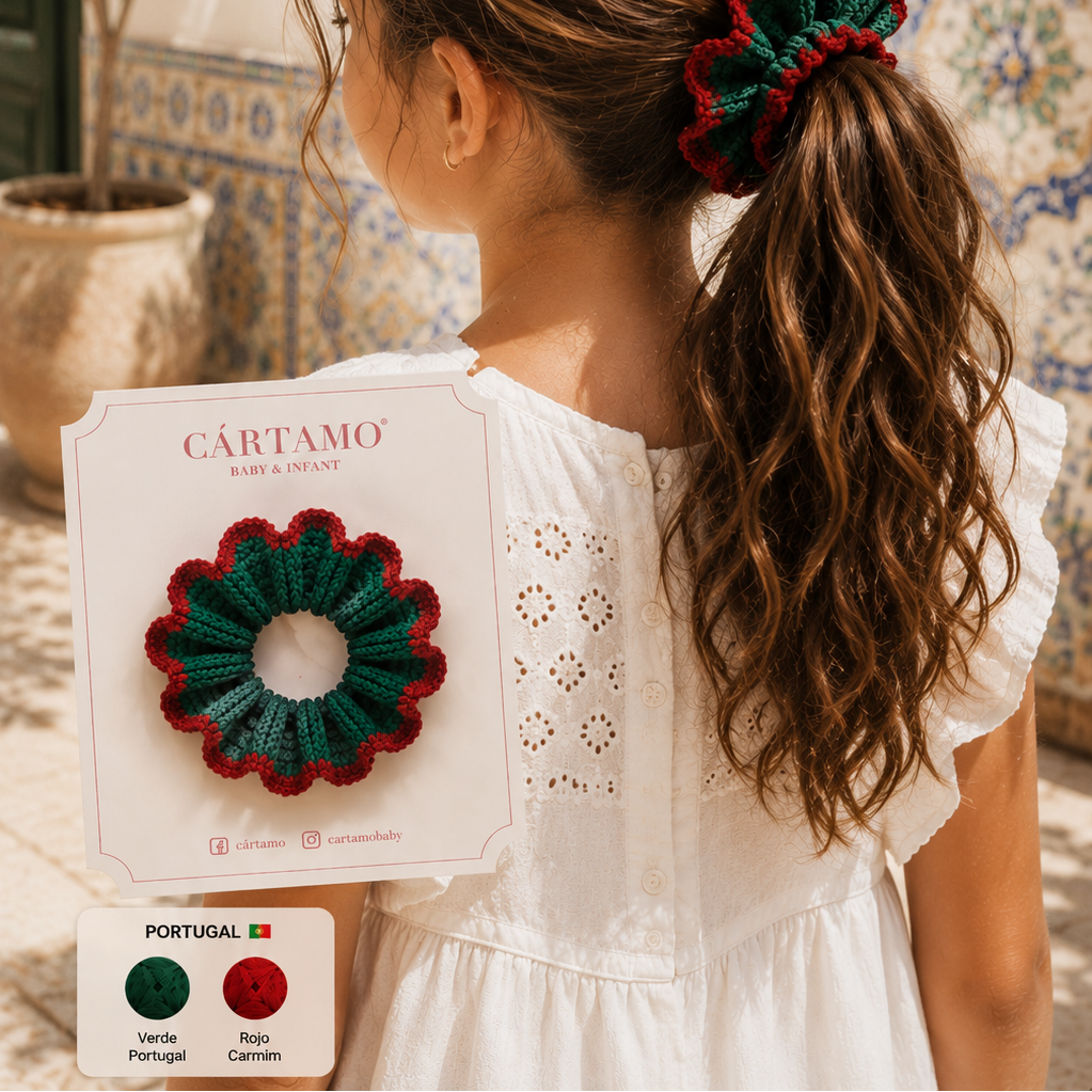 Vintage Scrunchies Tejidas a Mano