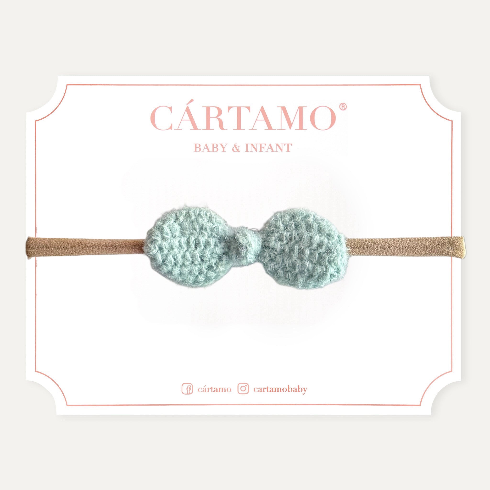 Mini Moño Tejido a Mano Mohair