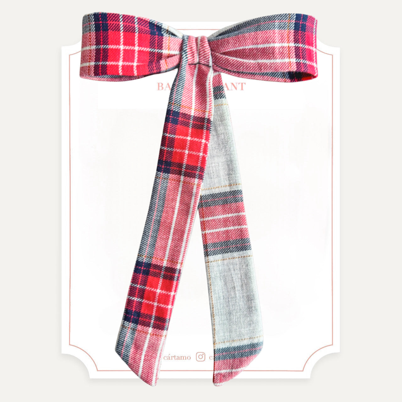 Pony Tail Tartán Rojo/Gris (Niñas y Teens)