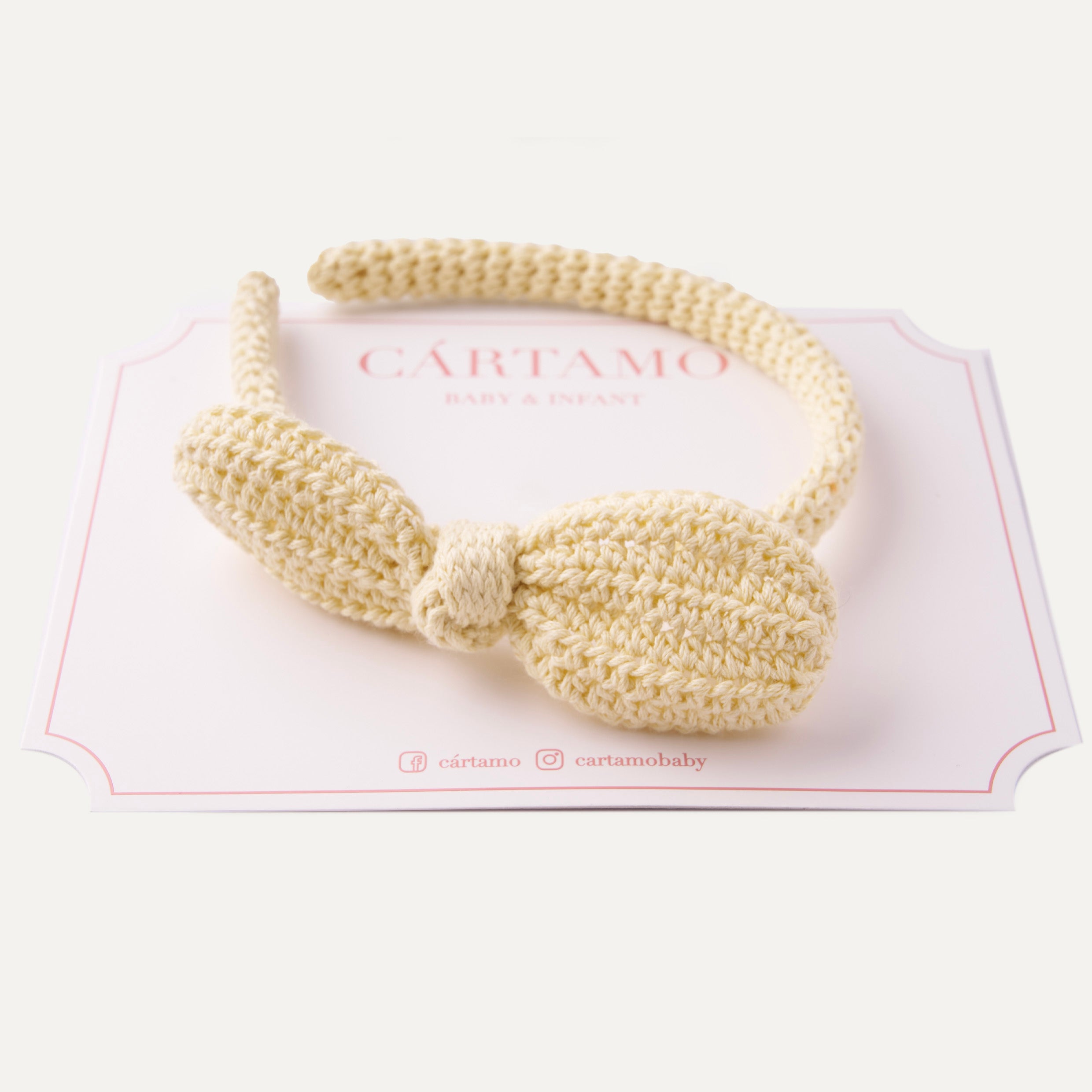 Diadema Tejida a Mano Lazo Nudo