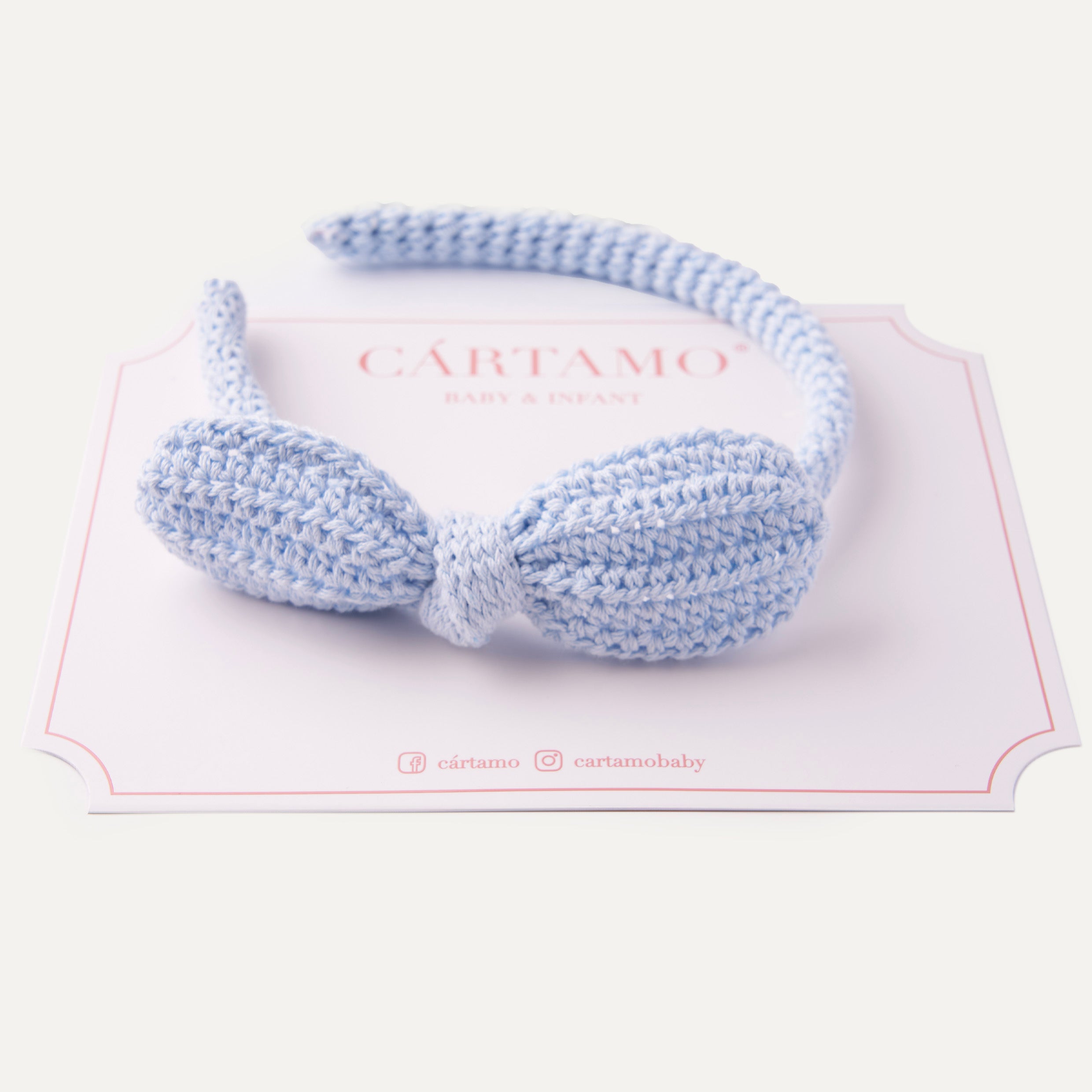 Diadema Tejida a Mano Lazo Nudo