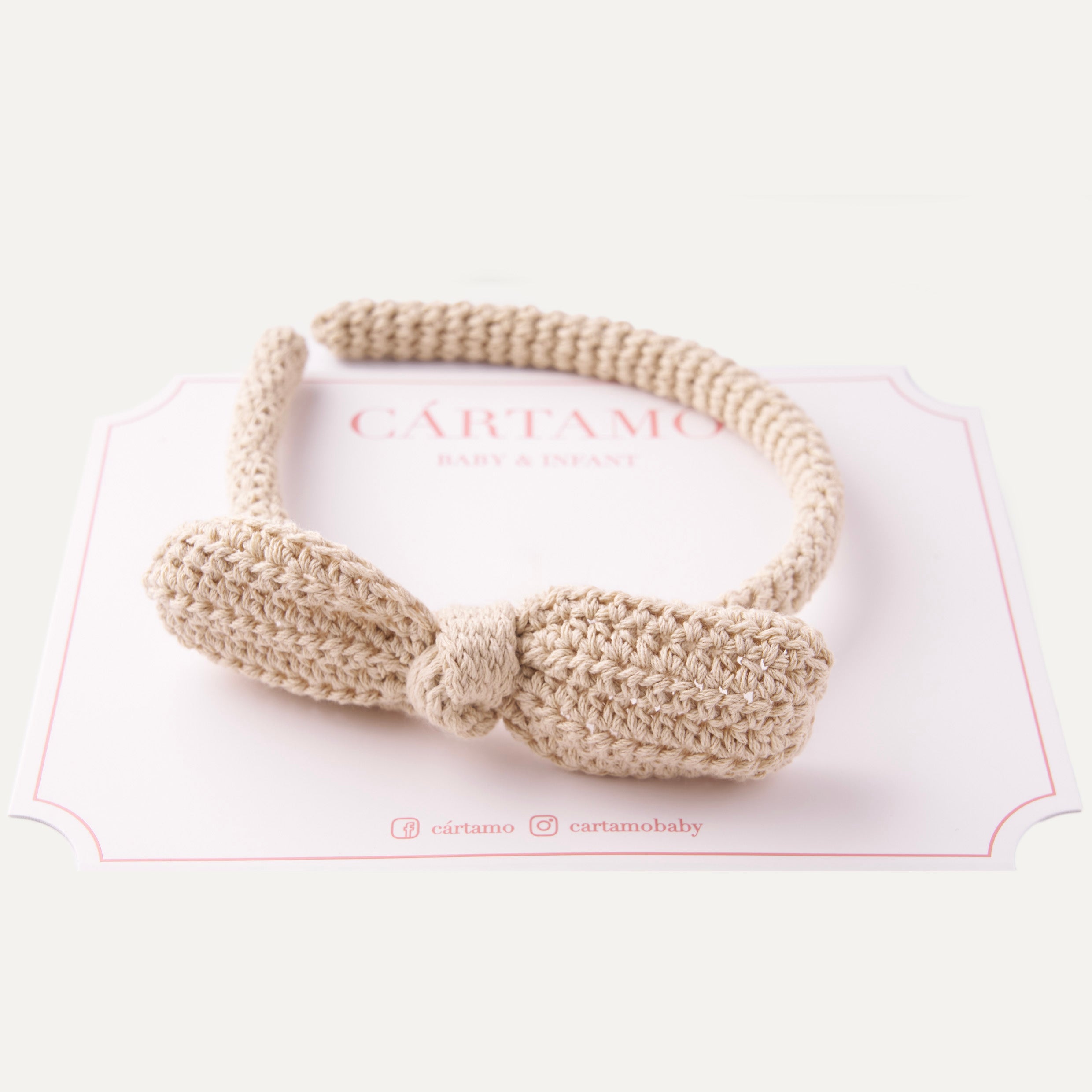 Diadema Tejida a Mano Lazo Nudo